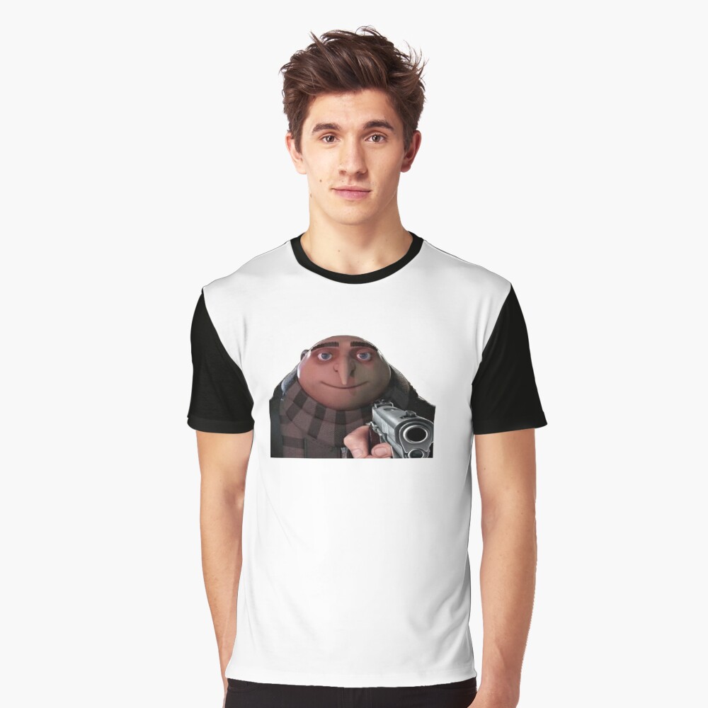 Gru pointing a gun Kids T-Shirt for Sale by HangLooseDraft