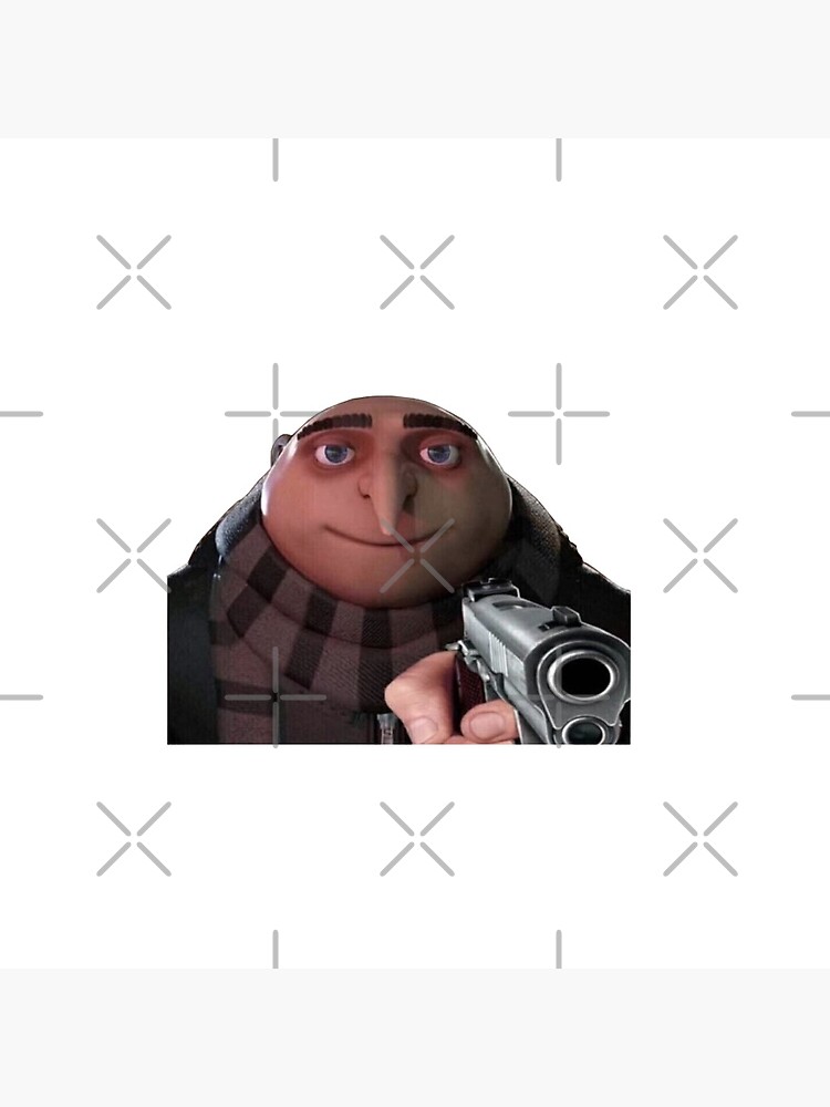 Gru pointing a gun Pin for Sale by HangLooseDraft