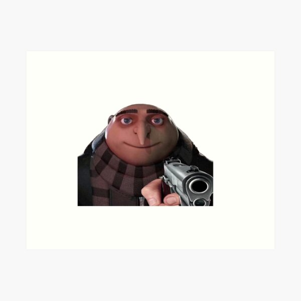 Gru Meme Face | Framed Art Print