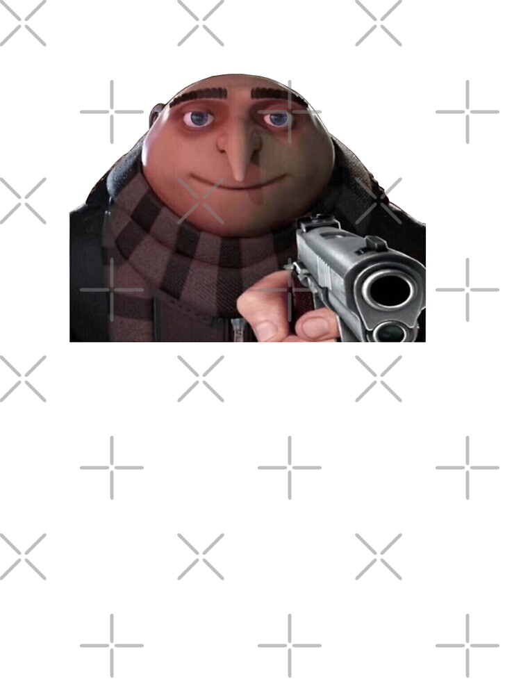 Gru pointing gun meme - Cotton T-Shirt