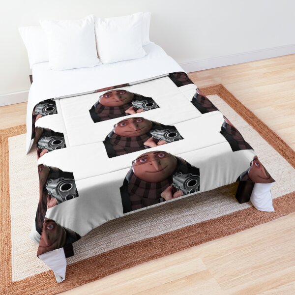 Gru Meme Face Square Pillowcase Polyester Linen Velvet Zip Decor