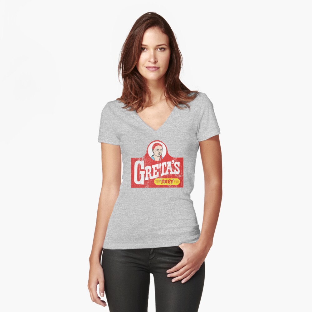 Item preview, Fitted V-Neck T-Shirt designed and sold by huffenreuter.