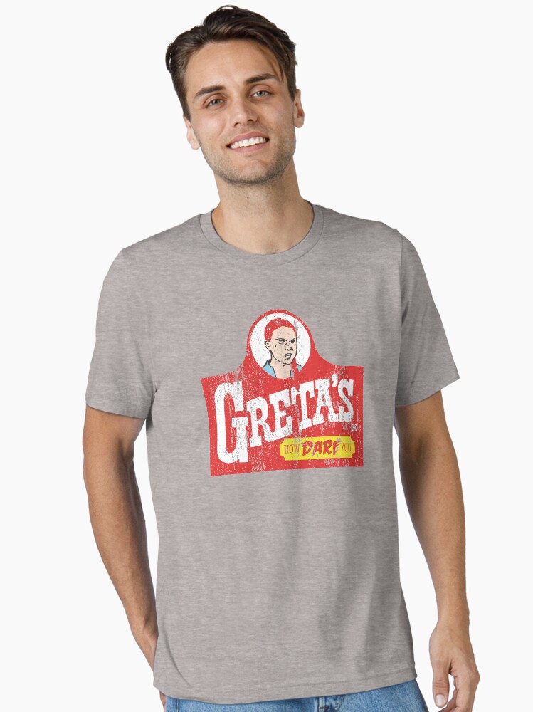 Thumbnail 1 of 7, Essential T-Shirt, Greta's How Dare You! designed and sold by huffenreuter.