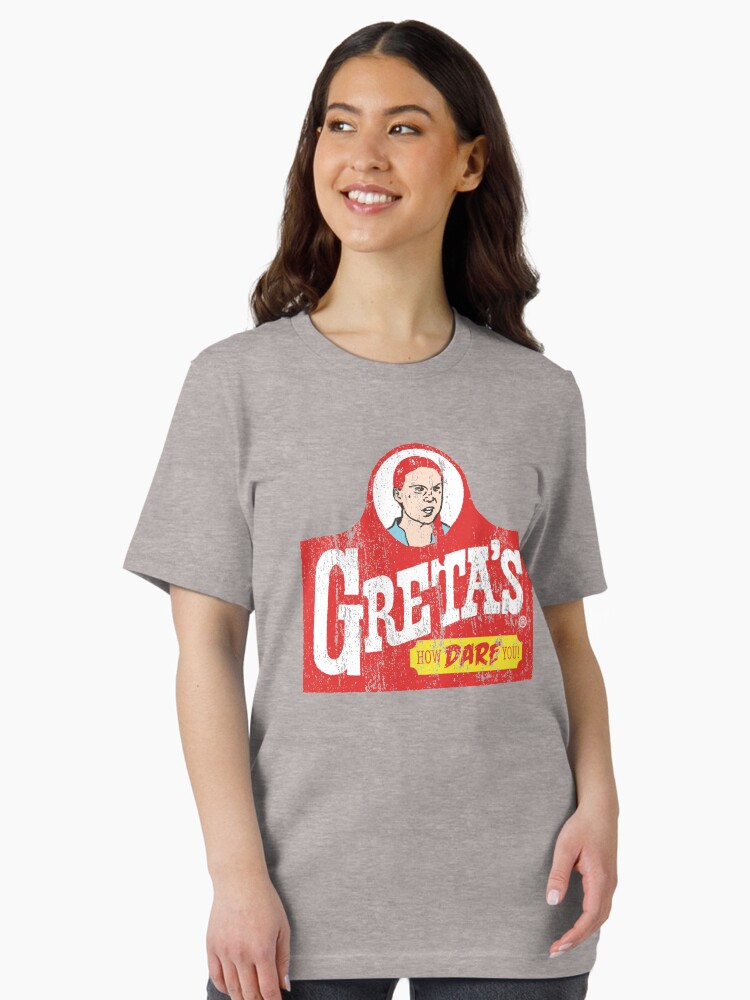 Thumbnail 2 of 7, Essential T-Shirt, Greta's How Dare You! designed and sold by huffenreuter.