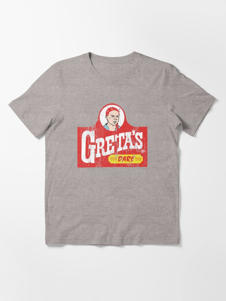 Thumbnail 3 of 7, Essential T-Shirt, Greta's How Dare You! designed and sold by huffenreuter.