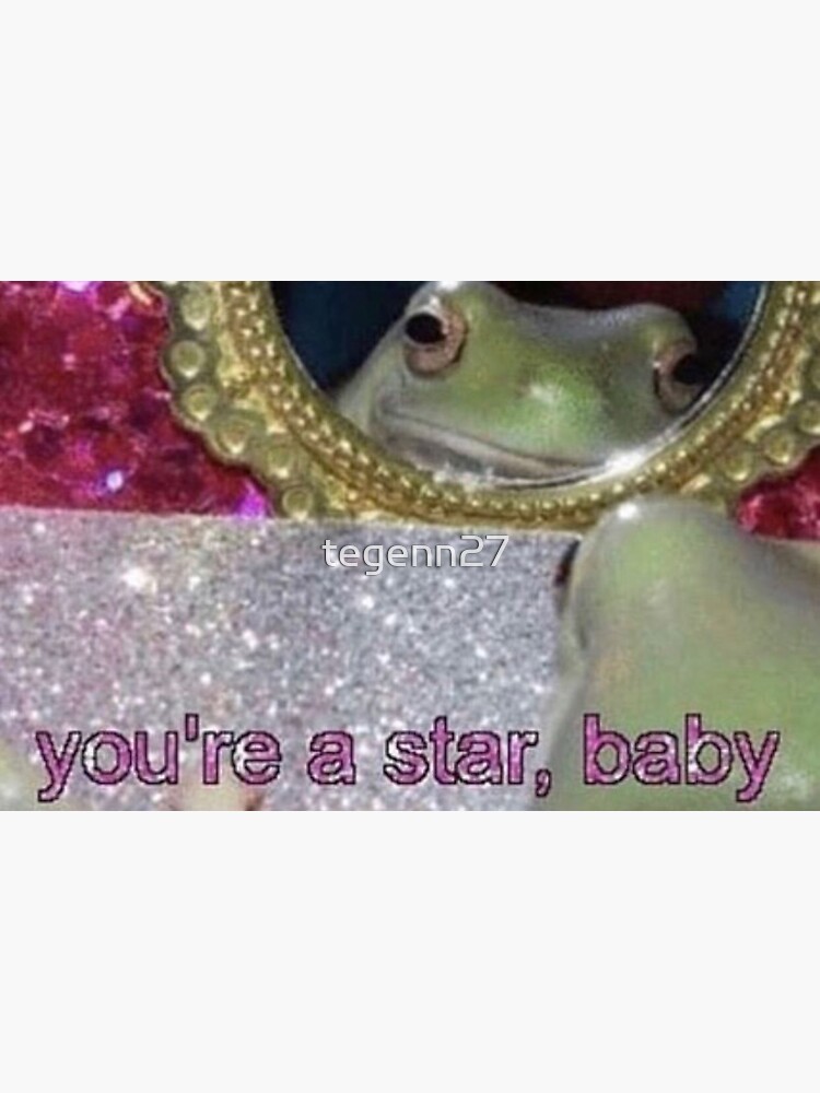 you're a star, baby frog Sticker for Sale by tegenn27