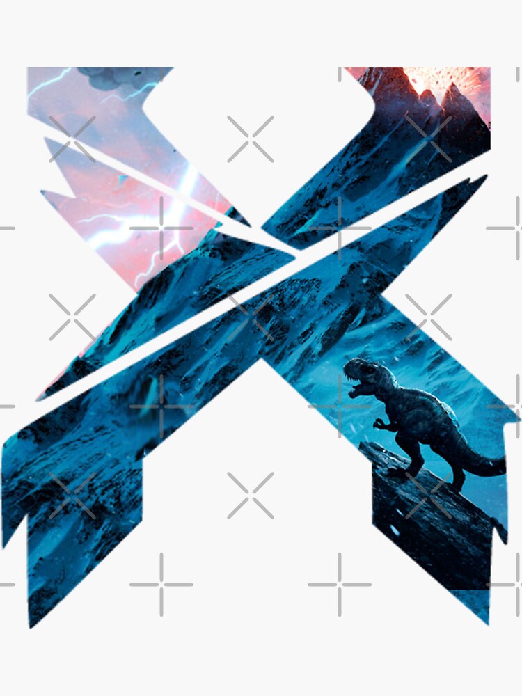 Thumbnail 3 of 3, Sticker, X Edm logo designed and sold by TripoffGeloEDM.