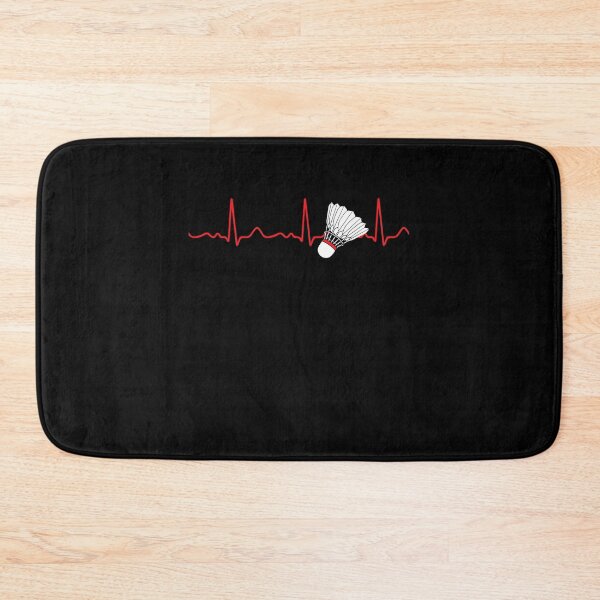 Item preview, Badminton - heartbeat / heart line / pulse red designed and sold by Mohja-Design.