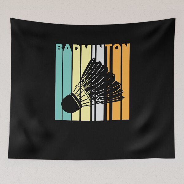 Item preview, Badminton - silhouette shuttlecock with colorful letters designed and sold by Mohja-Design.