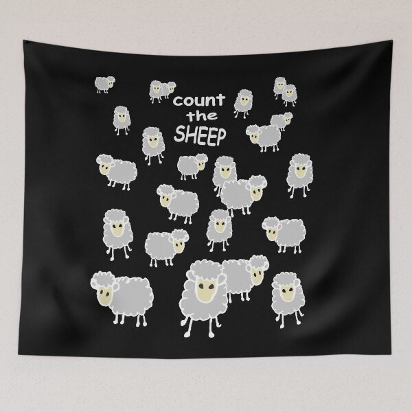 Item preview, counting sheep, white designed and sold by RosArt100.