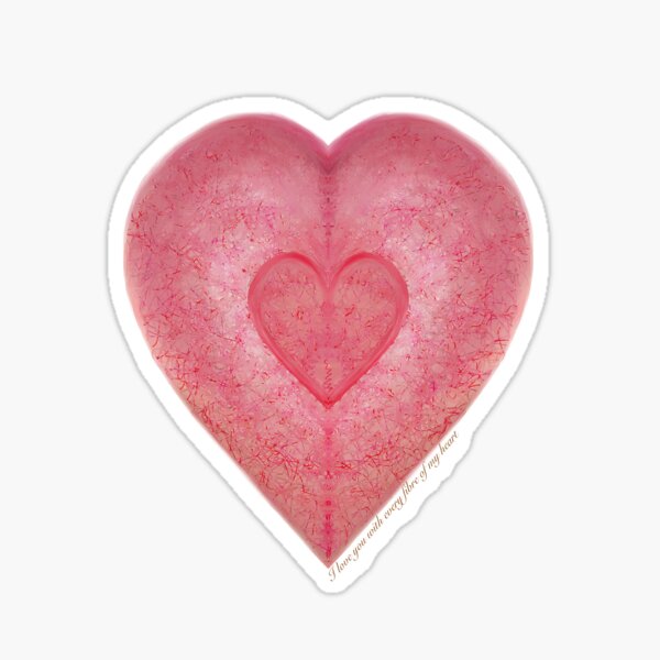 You Are My Heart Pink Love Sticker – Big Moods