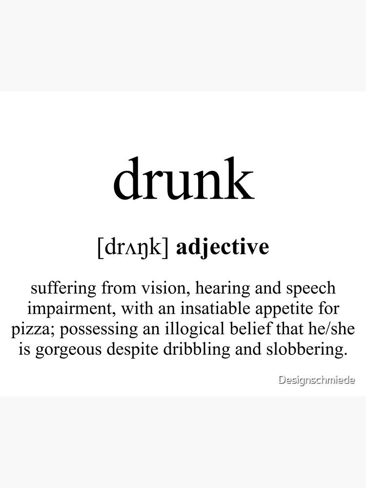 drunk-definition-dictionary-collection-poster-for-sale-by