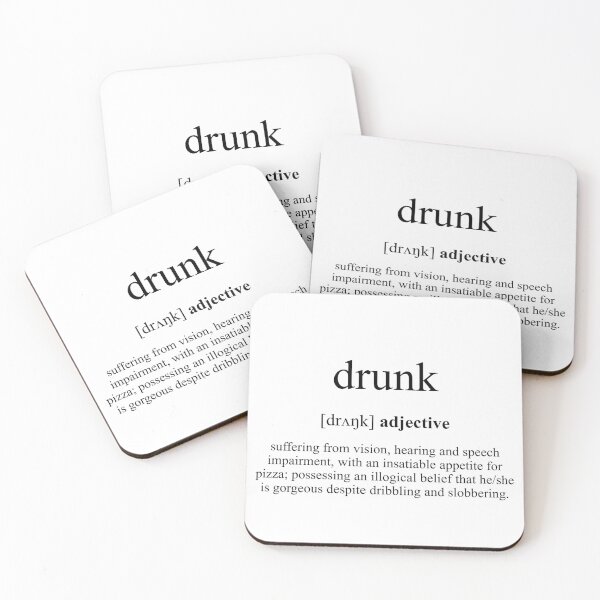 Artikelvorschau, Drunk (betrunken) Definition | Dictionary Collection entworfen und verkauft von Designschmiede.
