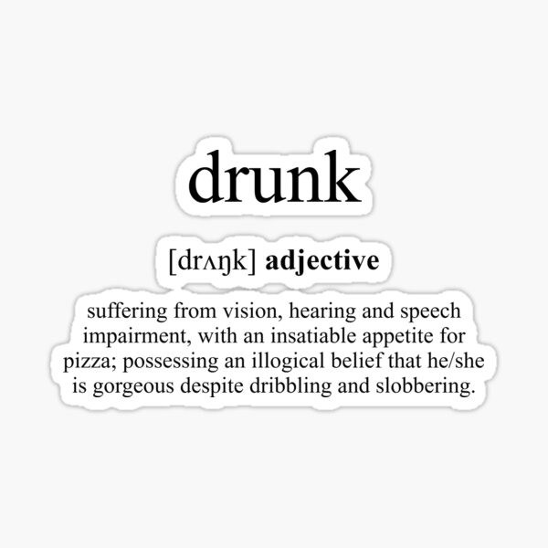 drunk-definition-dictionary-collection-sticker-for-sale-by