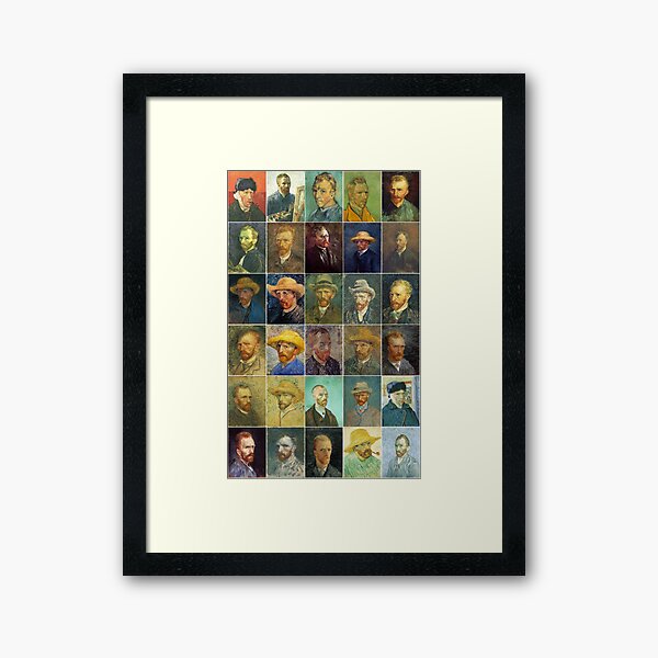 Aperçu de l'œuvre Autoportraits de Vincent van Gogh créée et vendue par Montage-Madness.