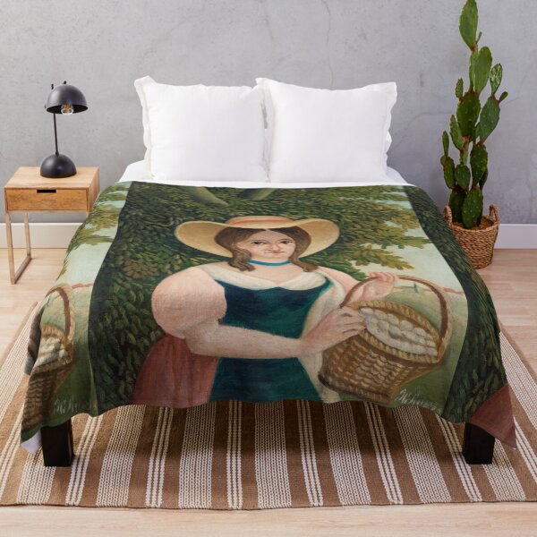 Aperçu de l'œuvre portrait of a young lady - Henri Rousseau vintage artwork créée et vendue par Vintage Designs +.