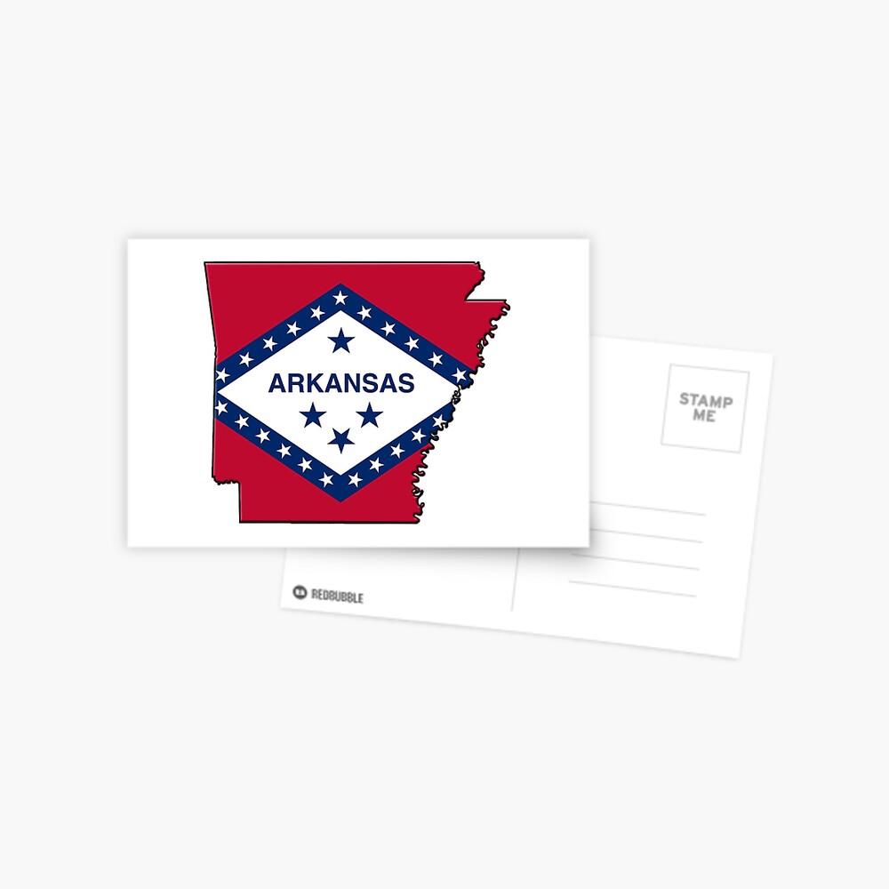 ARKANSAS POSTCARD STATE FLAG A-137 LOT OF 50 