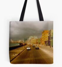 Stormin' Along The Malecon, Havana Tote Bag
