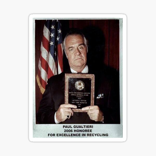 Paulie Walnuts Recycling Award Sticker