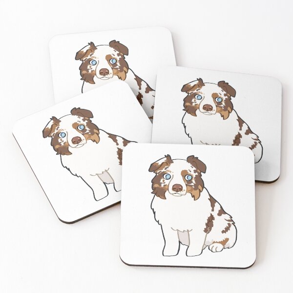 Item preview,  Red Merle Australian Shepherd / red Merle Aussie designed and sold by Ivy Fox Illustration.