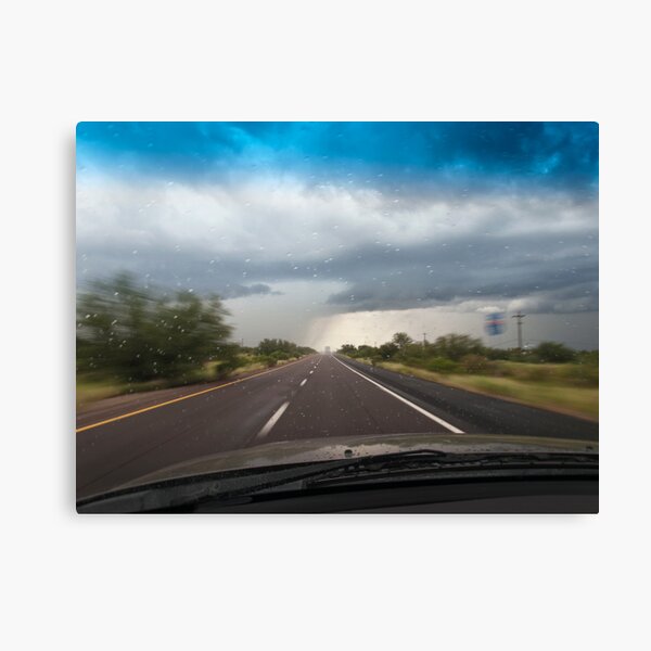 Against the driving rain Canvas Print