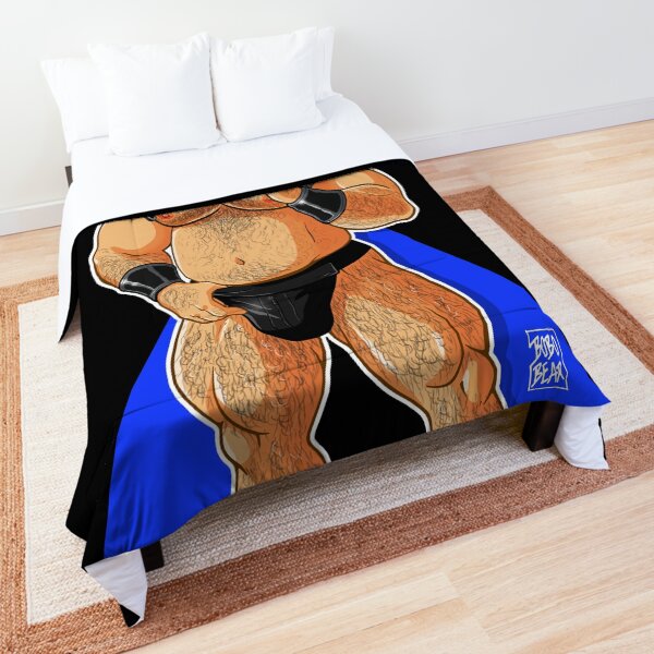 JIM LIKES HARNESS - BLUE X Comforter