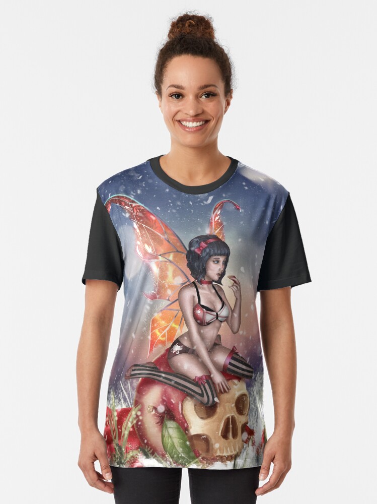 Alternate view of Apple Fairy Madness Bikini Graphic T-Shirt