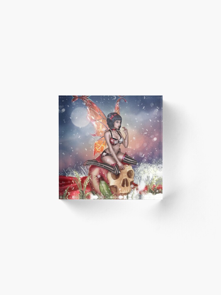 Alternate view of Apple Fairy Madness Bikini Acrylic Block
