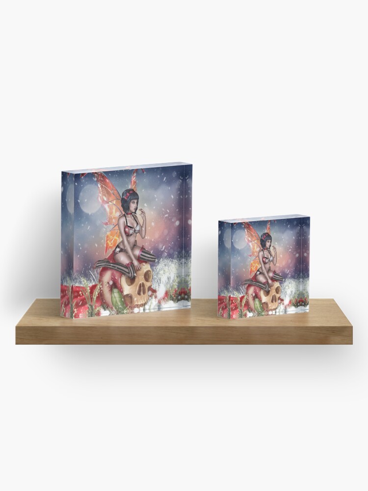 Alternate view of Apple Fairy Madness Bikini Acrylic Block