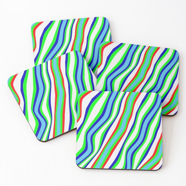 Item preview, Abstract colorful striped wavy pattern stripe line fabric modern backdrop designed and sold by mashmosh.