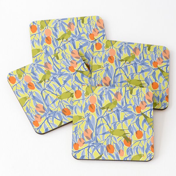 Item preview, Green Parrots and Mangoes designed and sold by Carolina Diaz.
