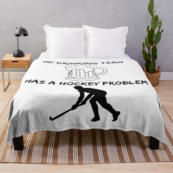 Item preview, My Drinking Team Has A Hockey Problem Best Styled Quotation Graphic Text Letter Art designed and sold by DoctorParanoid.