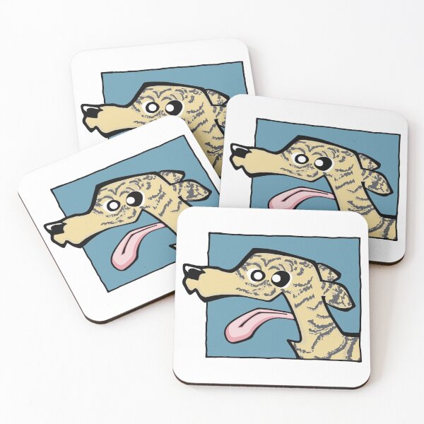 Item preview, Whippet - Grey Brindle (Face) WHITE BG designed and sold by TheChicken.
