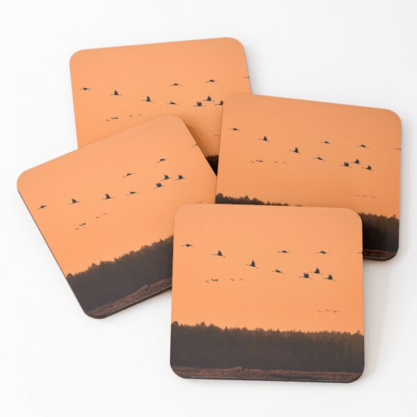 Item preview, When the sun goes down the crane fly home. Eurasian crane 4 designed and sold by Jouko Lehto Photography.