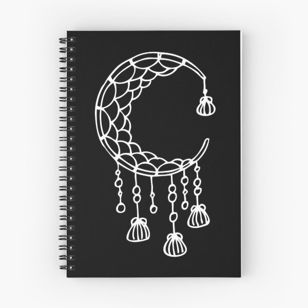 Item preview, Moon Dreamcatcher - Waning Cresent Moon - Sticker White designed and sold by MysticMagpie.