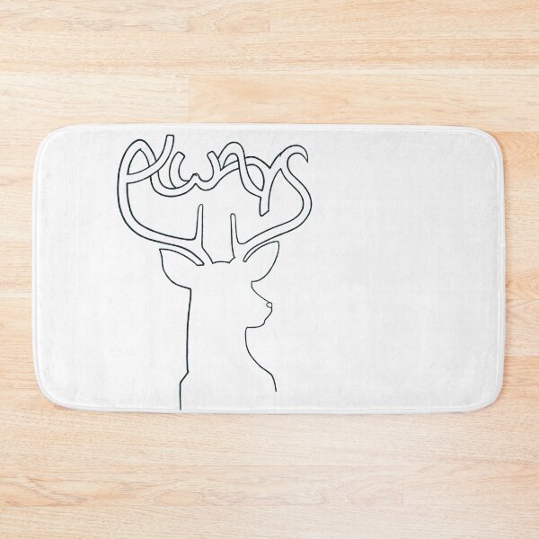 Item preview, Drawing of a black deer designed and sold by Jess-Xs.
