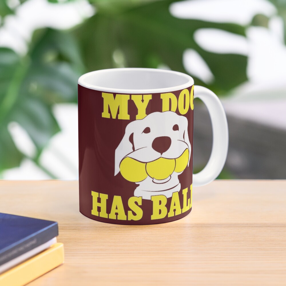 My Dog Has Balls | Labrador or Golden Retriever | NickerStickers on Redbubble Mug