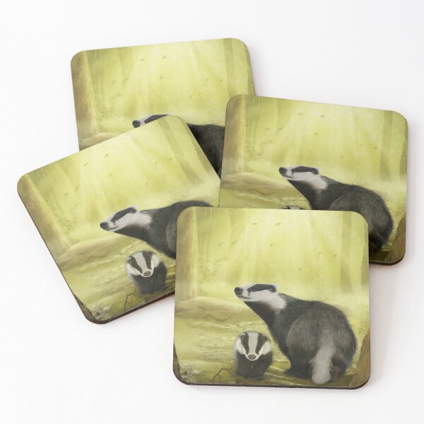 Item preview, Badgers in the Woods designed and sold by JaneEden.
