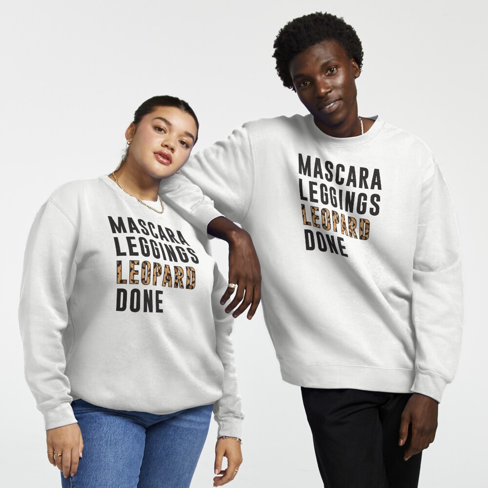 Mascara leggings leopard done sweatshirt 2025