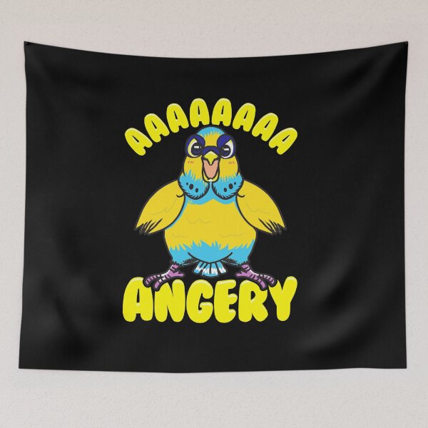 Item preview, Aaaaaaa Angery Budgie Bird designed and sold by Proficient Tees.