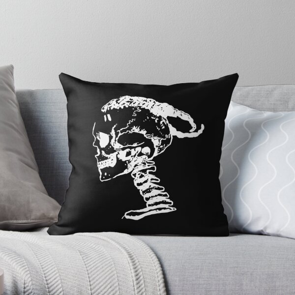 xxxtentacion Skull Logo Throw Pillow