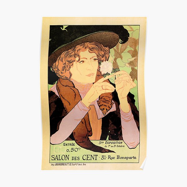 SALON DES CENT Vintage Arts Exhibition France 31 Rue Bonaparte Poster Poster