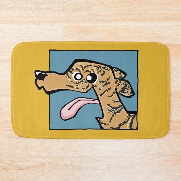 Item preview, Whippet - Tan Brindle (Face) YELLOW BG designed and sold by TheChicken.