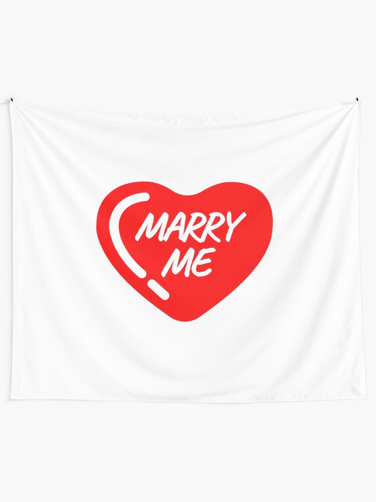 Alternate view of Marry me Tapestry