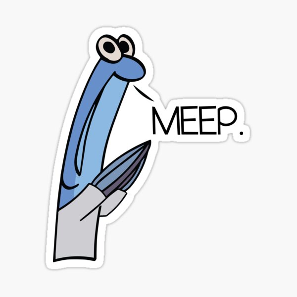 Meep Morp Dinosaur Sticker