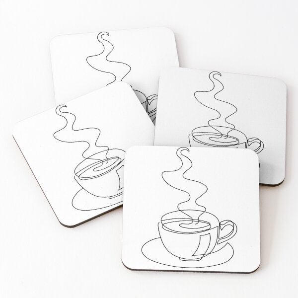 Item preview, Continuous line art of hot drink designed and sold by Rsssskarts.
