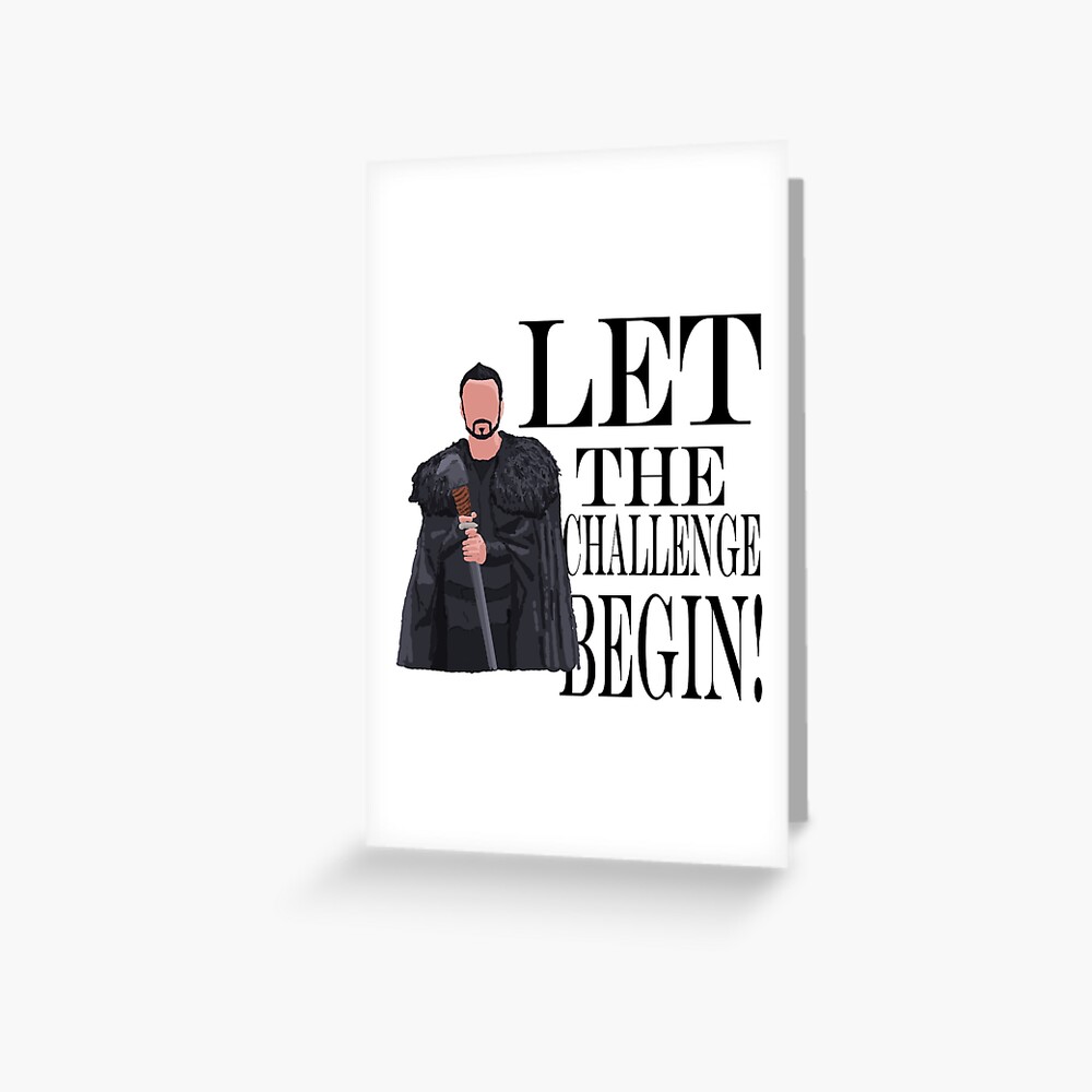 Let The Challenge Begin Raven Greeting Card By Captainhuck Redbubble