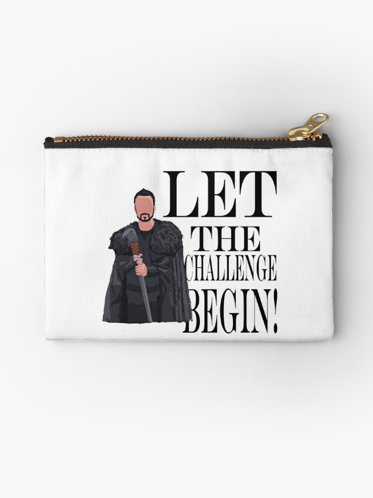 Let The Challenge Begin Raven Zipper Pouch By Captainhuck Redbubble