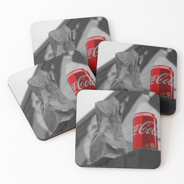 Coca Cola 50s Friendly Circle Cork Backed Coke Drink Coasters Mats Pack Of 6 