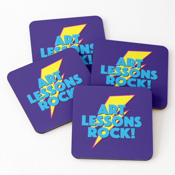 Item preview, ART LESSONS ROCK! LIGHTNING LOGO SLOGAN FOR TEACHERS, LECTURERS ETC designed and sold by Clifford Hayes.